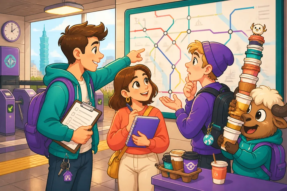 Two friends talking about their goals and plans — English learning scene about personal goals.