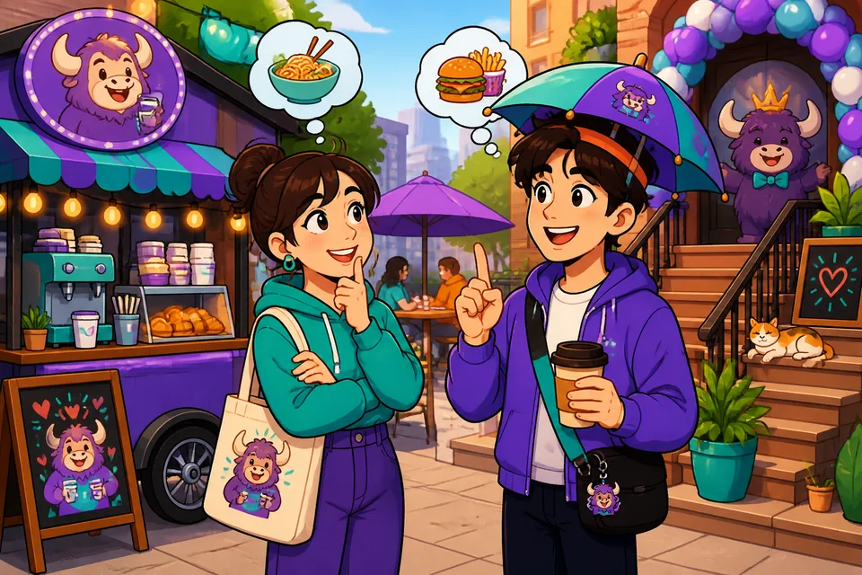 Two people using fillers during a short conversation about plans and ideas.