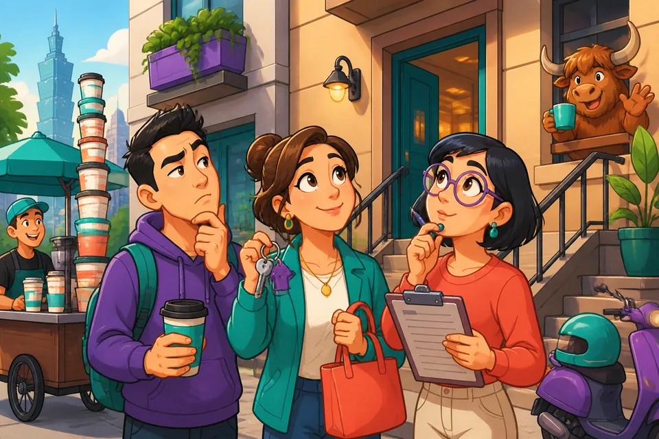 Two friends talking and using transitions like "By the way" and "Anyway" to move the conversation.