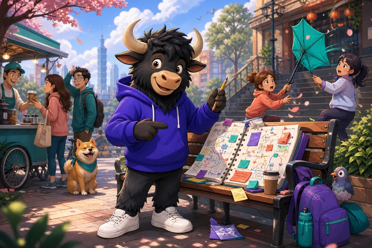 A traveler at a busy station asks a staff member for help in English. The scene shows practical English learning for asking for help.