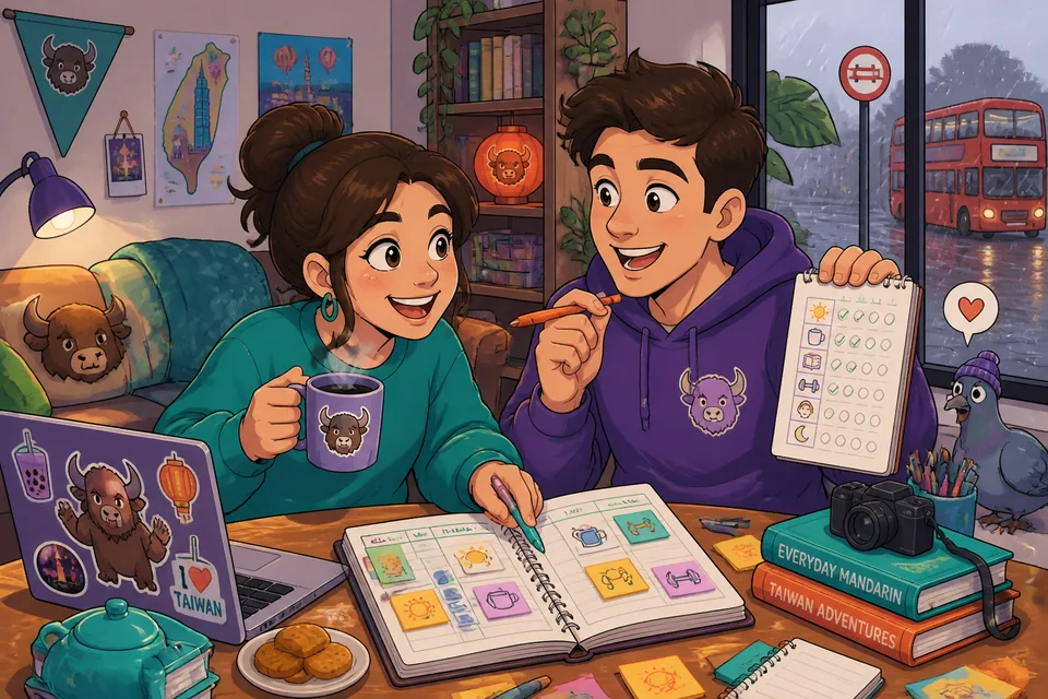 Anna and David discuss how often they exercise and what they usually do on weekends in French.