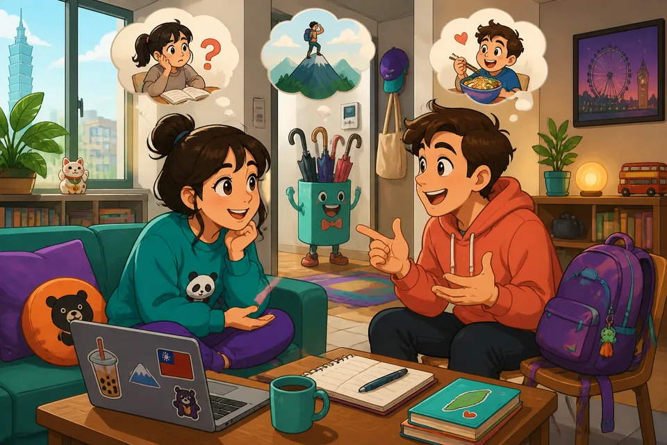 Two friends discussing a change of plan using German reason-phrases for motivation and cause.