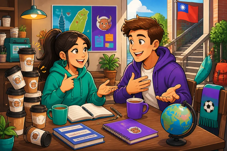 Anna and David ask each other 'Woher kommst du?' and 'Wie alt bist du?' in a friendly introduction.