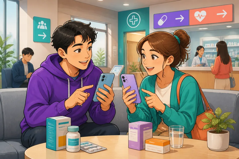 Anna and David compare two phones at a café in Japanese, using polite comparison phrases.