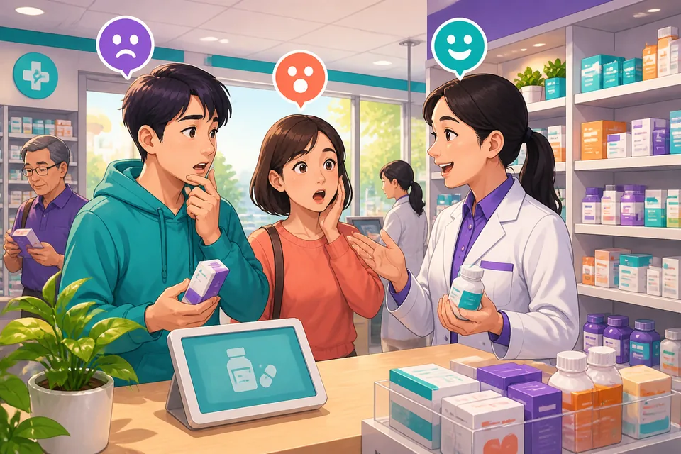 Close-up of a cheerful conversation in Japanese about someone's promotion, showing surprised and happy expressions.