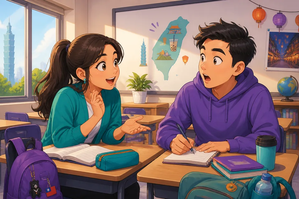 Anna tells David surprising workplace news in Japanese; both react with surprise and polite questions.