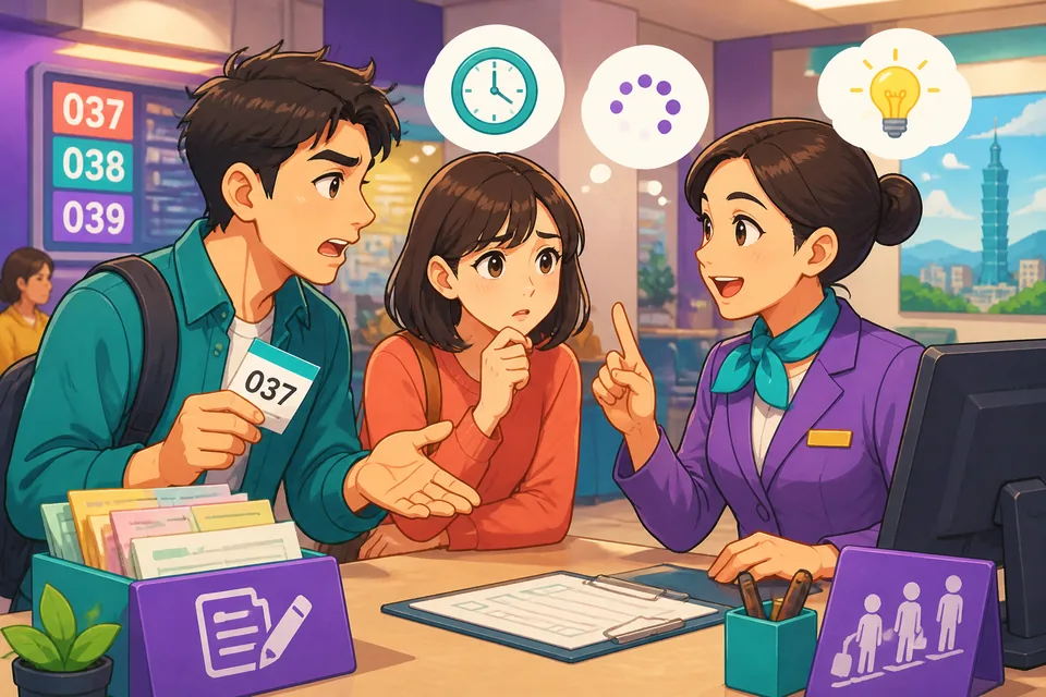 Close-up of a learner listening and repeating Japanese phrases like "ちょっと待ってください。" in a relaxed café scene.