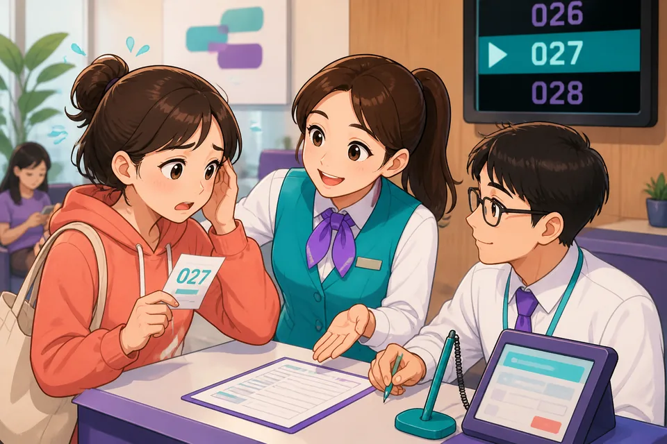 Two coworkers pause at a park bench; one offers to practice together — a visual for Japanese encouragement phrases.