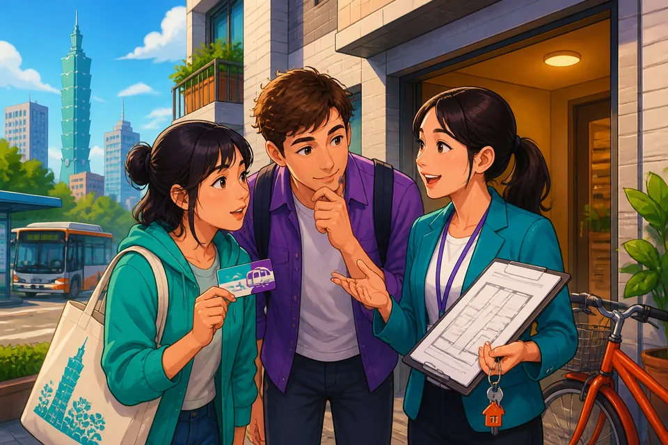 A meeting room where a presenter pauses and asks ここまで大丈夫ですか？ (Koko made daijōbu desu ka?) to check everyone is following.