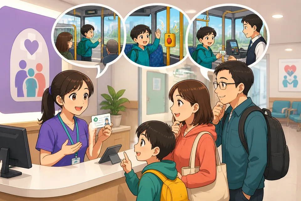 A traveler asks a station worker where to buy tickets in Simplified Chinese at a busy transit hub.