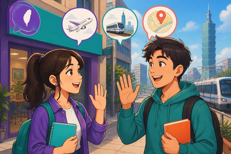 Anna and David exchange short Chinese messages like 快到了 (Kuài dào le) and 你先去吧 (Nǐ xiān qù ba) as they coordinate meeting up.