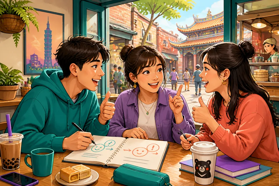 A short meeting scene in Simplified Chinese where people ask '你同意吗？' and say '我同意。' — close-up on two speakers.