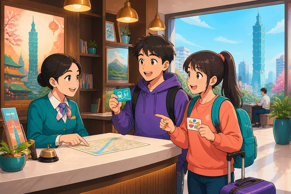 Two classmates in a classroom asking '什么时候考试？' and borrowing a pencil while looking at a textbook page.