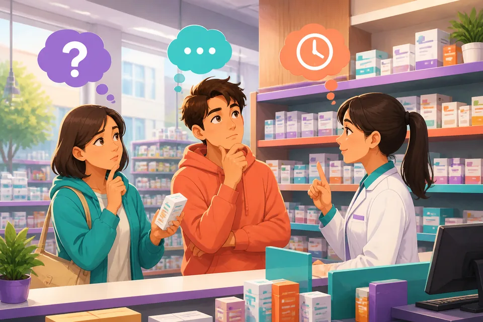 Close-up of someone listening and saying 等一下 (Děng yíxià) while they check their phone — shows hesitation in everyday talk.