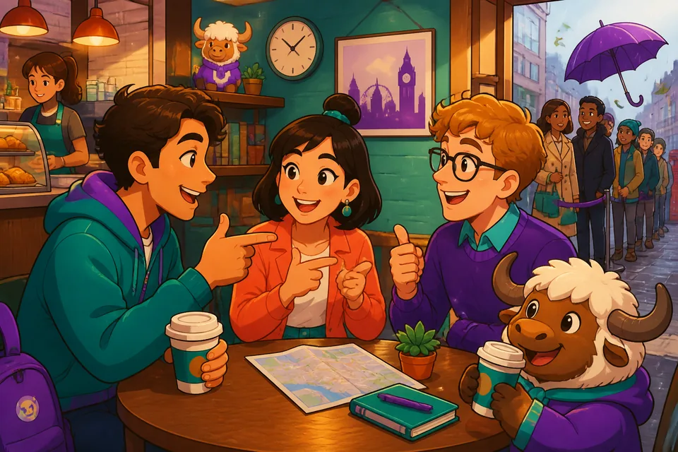 A casual Latin American kitchen scene to introduce the phrases "Así está bien" and "Así mero" for English-speaking learners.