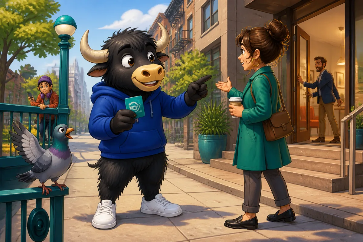 Traveler asking for directions in Spanish at a bus stop — learning travel phrases in Spanish.
