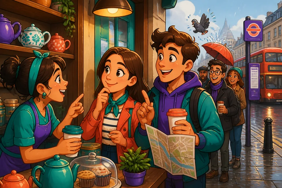 Close-up of a vendor and customer discussing price and quantity in Spanish at a street market.