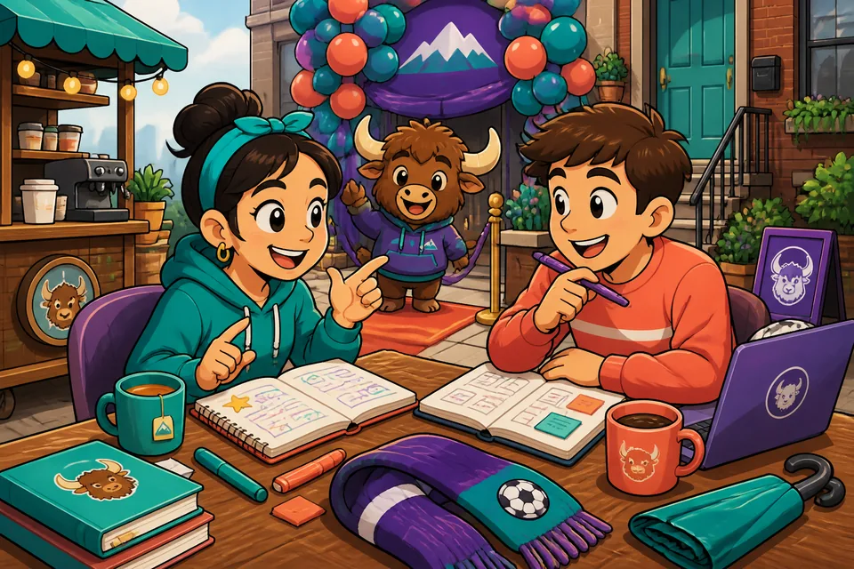 Anna and David agreeing on a plan using Spanish phrases like “Suena bien.” and “Sí, hagámoslo.”
