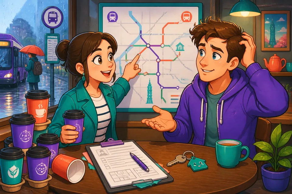 Close-up of Anna and David using short Spanish closers and transitions while talking.