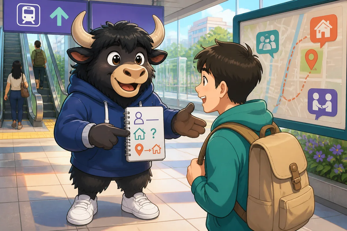 A friendly language exchange in Taipei with people smiling and introducing themselves. The scene highlights Traditional Chinese, Taiwan Mandarin, and meeting new people.