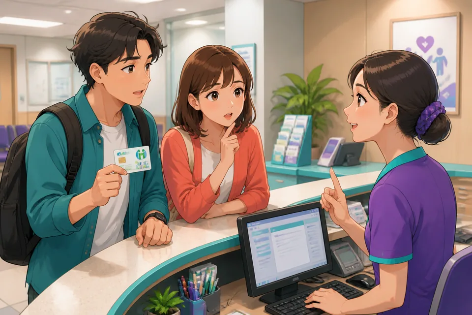Two friends in Taiwan smile over bubble tea while practicing Traditional Chinese phrases for thinking, clarifying, and continuing a conversation in Taiwan Mandarin.