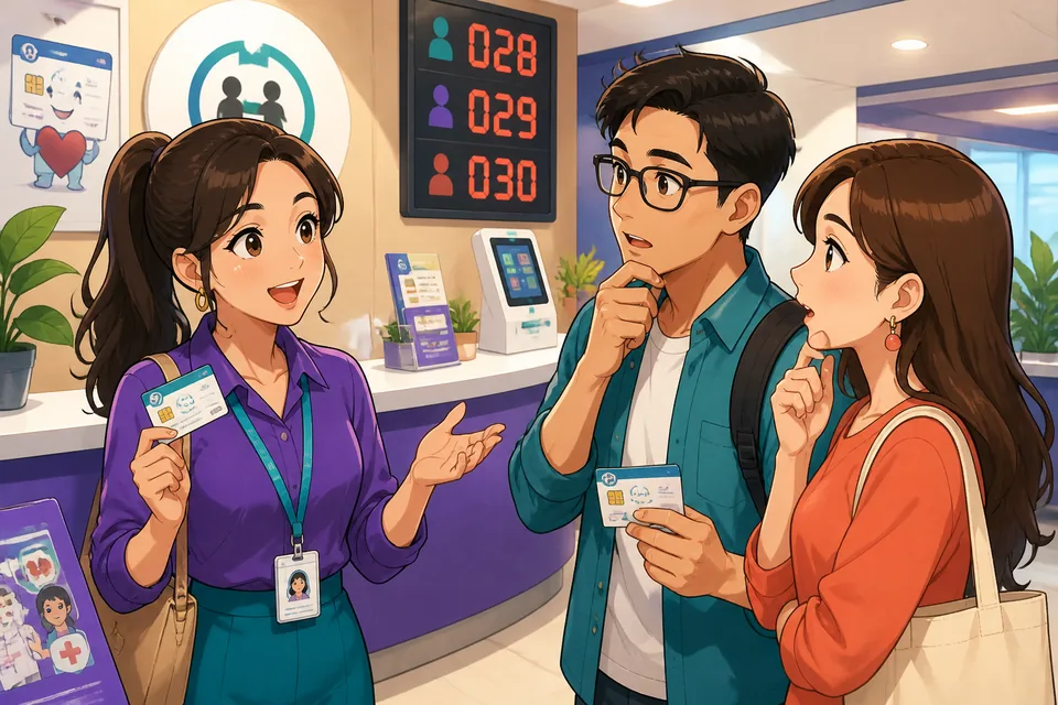 Anna and David practice Taiwan Mandarin in Traditional Chinese, using topic-ending phrases in a casual conversation. One speaker smiles as they politely avoid going into too many details.