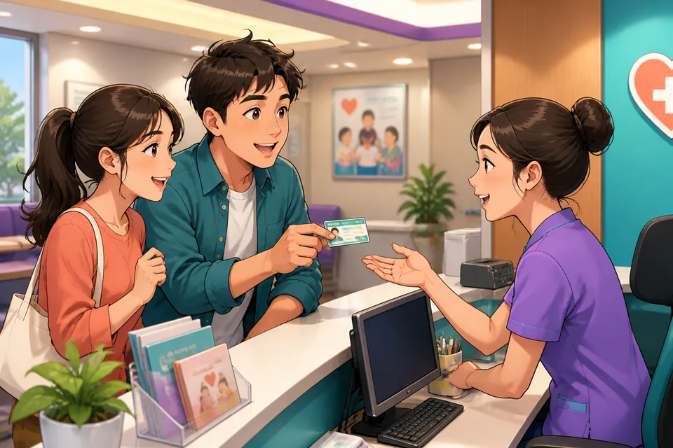 Traditional Chinese phrases for Taiwan Mandarin appear beside a warm café table scene, introducing natural ways to end a topic. The mood is relaxed and conversational.