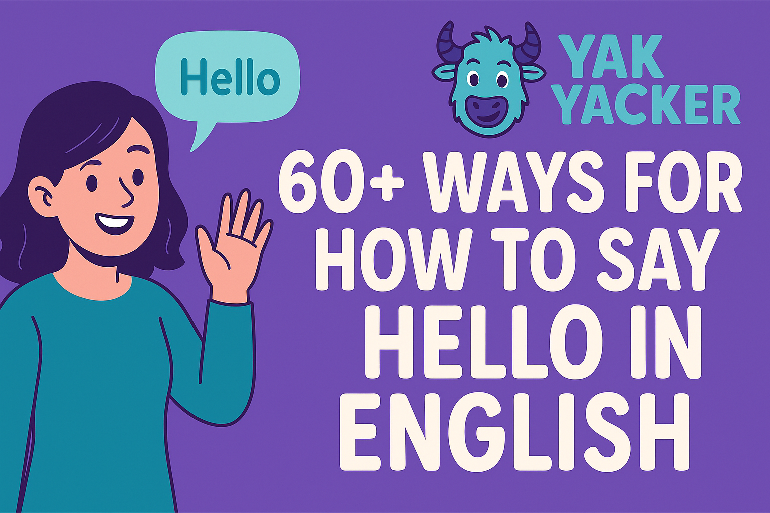 60 ways to say hello in English banner