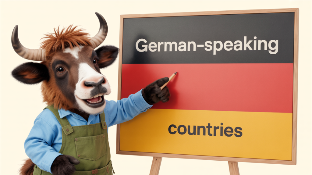 yak with “German-Speaking Countries” map icons.