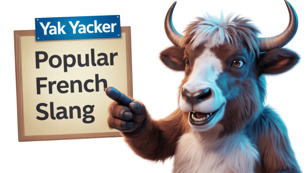 yak with “French Slang” and playful icons.