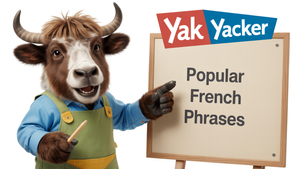 yak showing “French Phrases” with conversation icons