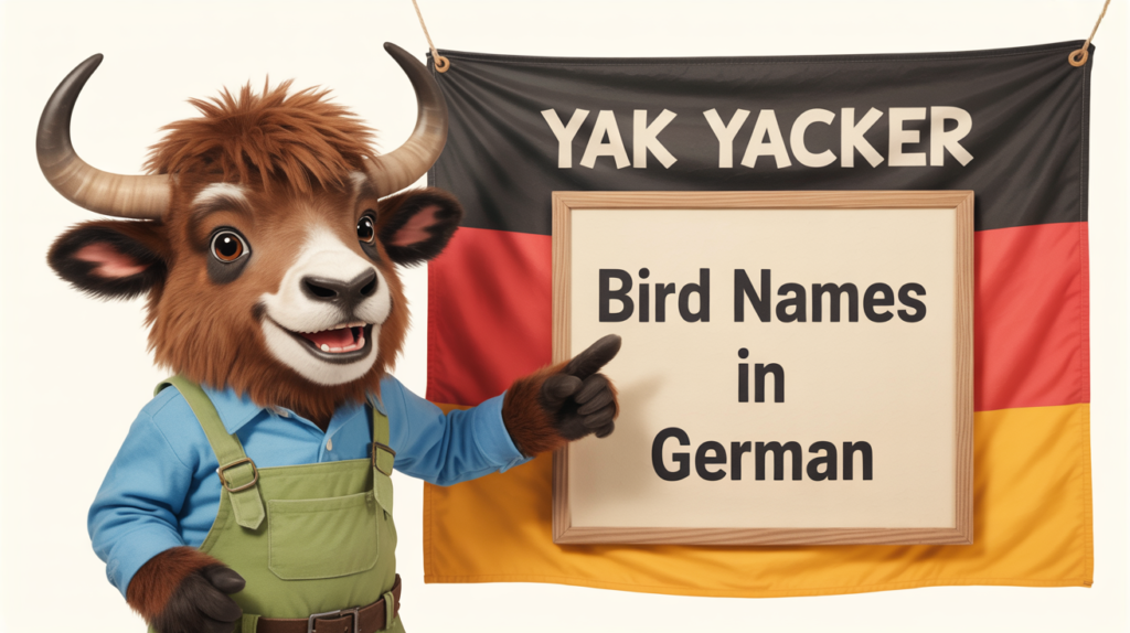 Bird Names (Vogelnamen) In German