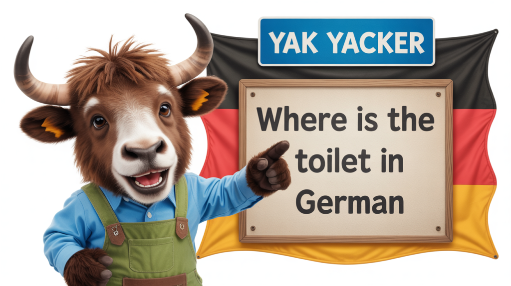 Where Is The Toilet? (Wo ist die Toilette?) In German
