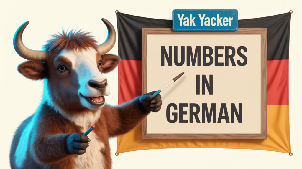 yak with “German Numbers” counting icons.