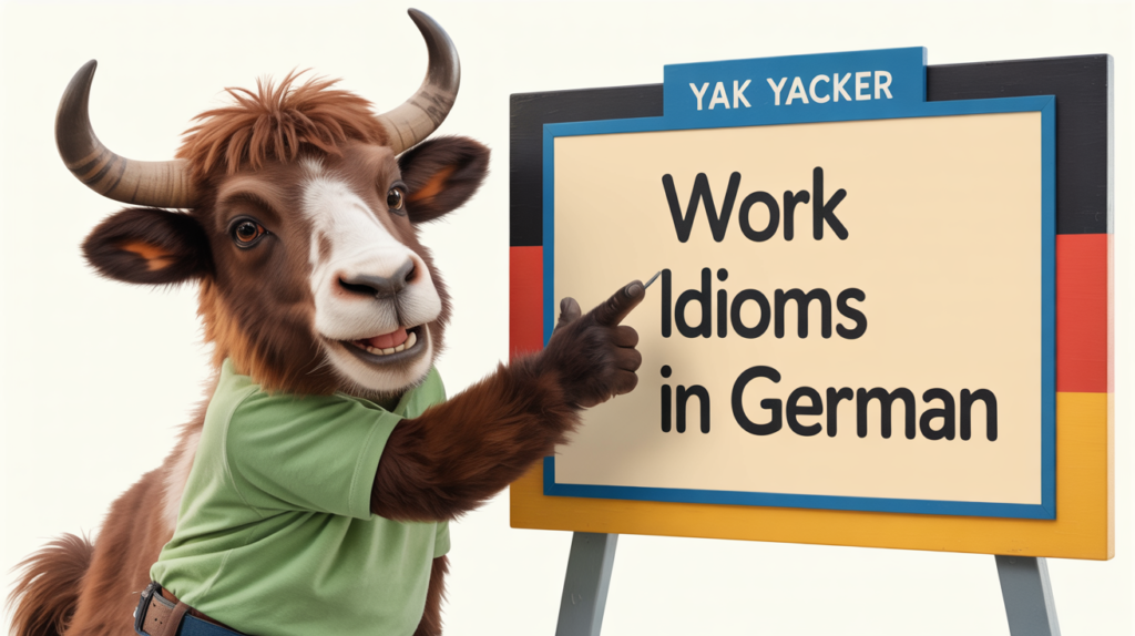 Work Idioms (Arbeitsredewendungen) In German