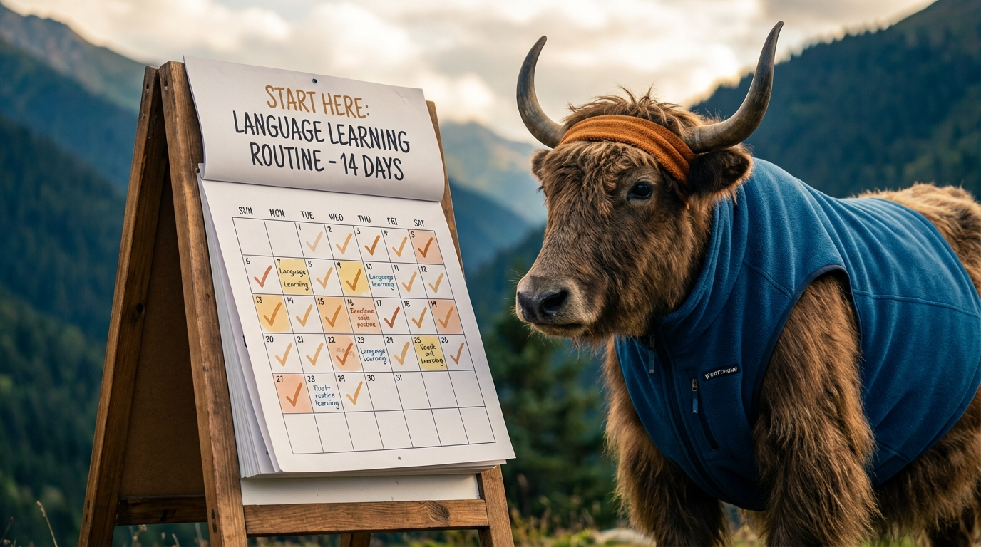 Your 14-Day Language Learning Routine | Yak Yacker