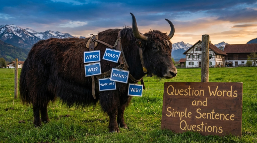 Question Words and Simple Sentence Questions — Master German question words and simple sentence questions with clear examples to help you ask things naturally in German.