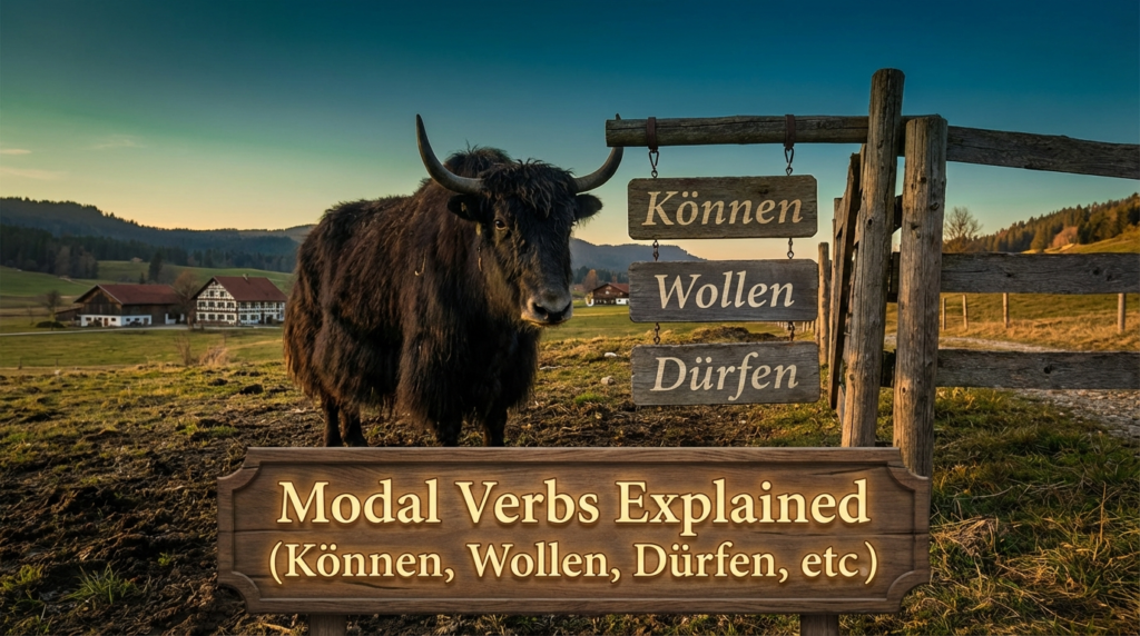 Modal Verbs Explained (Können, Wollen, Dürfen, etc.) — Understand German modal verbs like können, wollen, and dürfen with simple explanations, examples, and everyday usage.