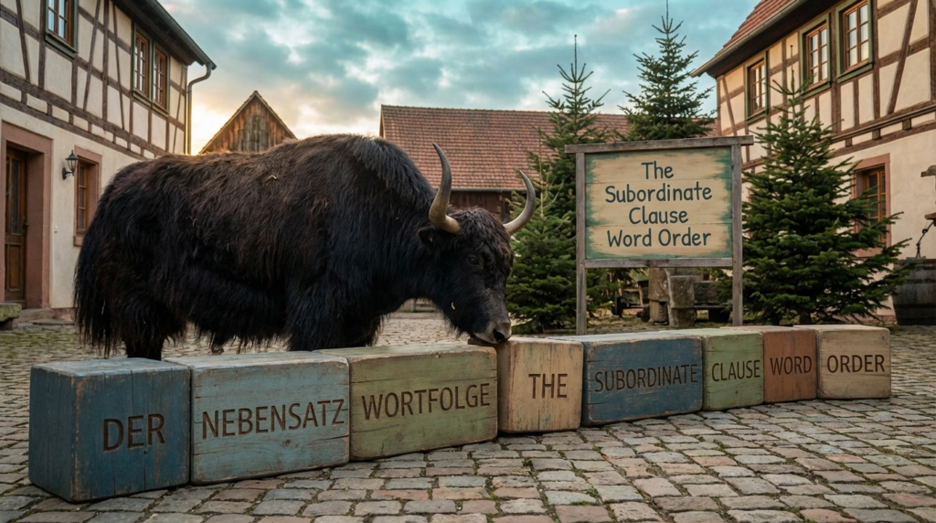 The Subordinate Clause Word Order — Master German subordinate clause word order with clear explanations and examples so your longer sentences stop falling apart.
