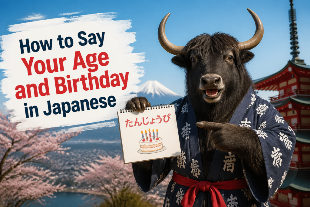 Saying age and birthday in Japanese