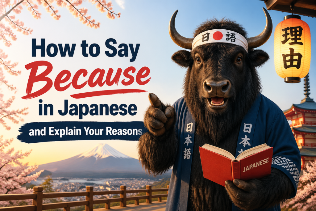 Japanese because and reason phrases