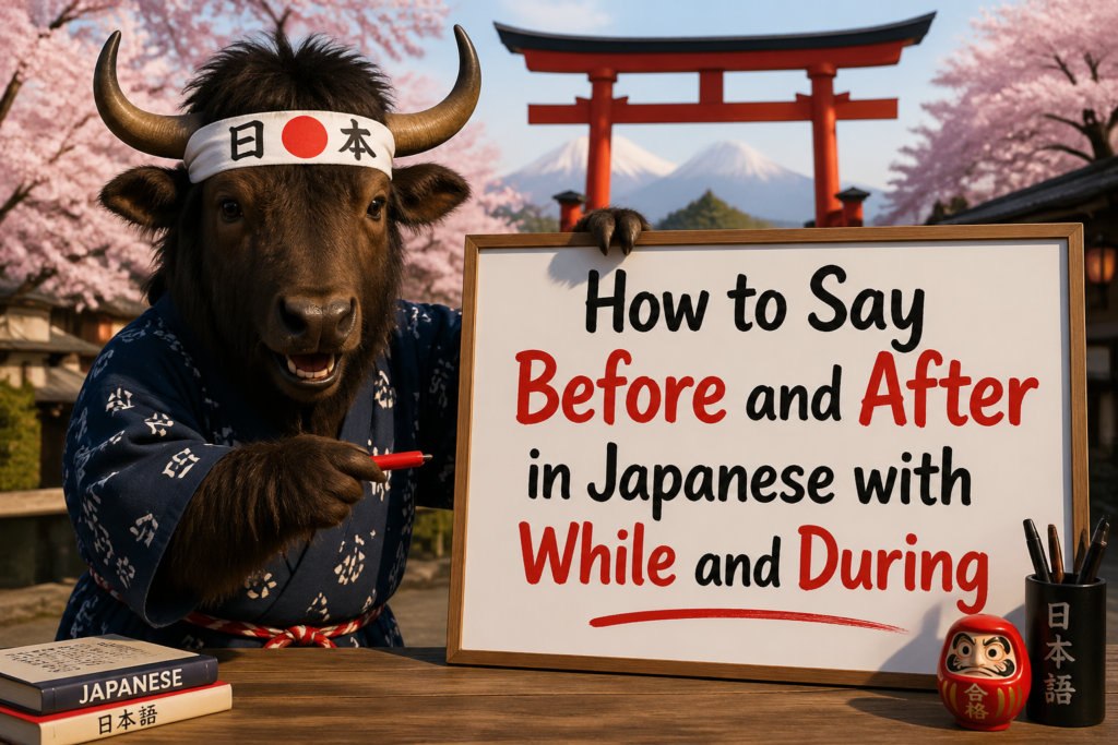 Japanese time order phrases