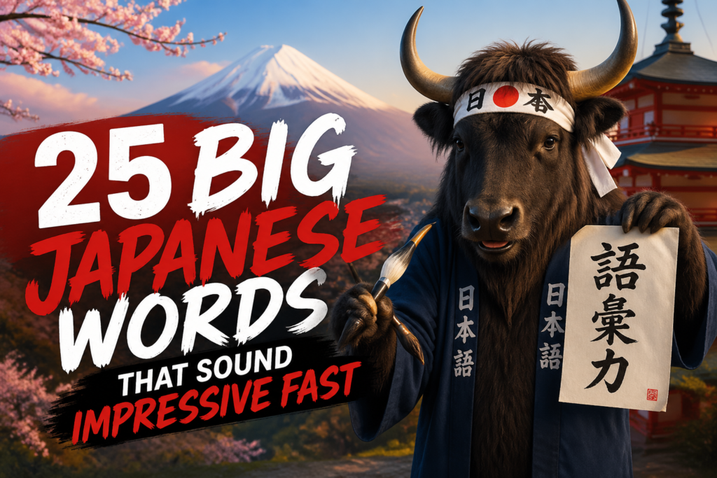 Impressive Japanese vocabulary