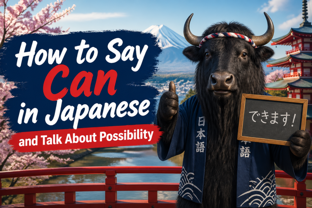 Japanese ability and possibility phrases