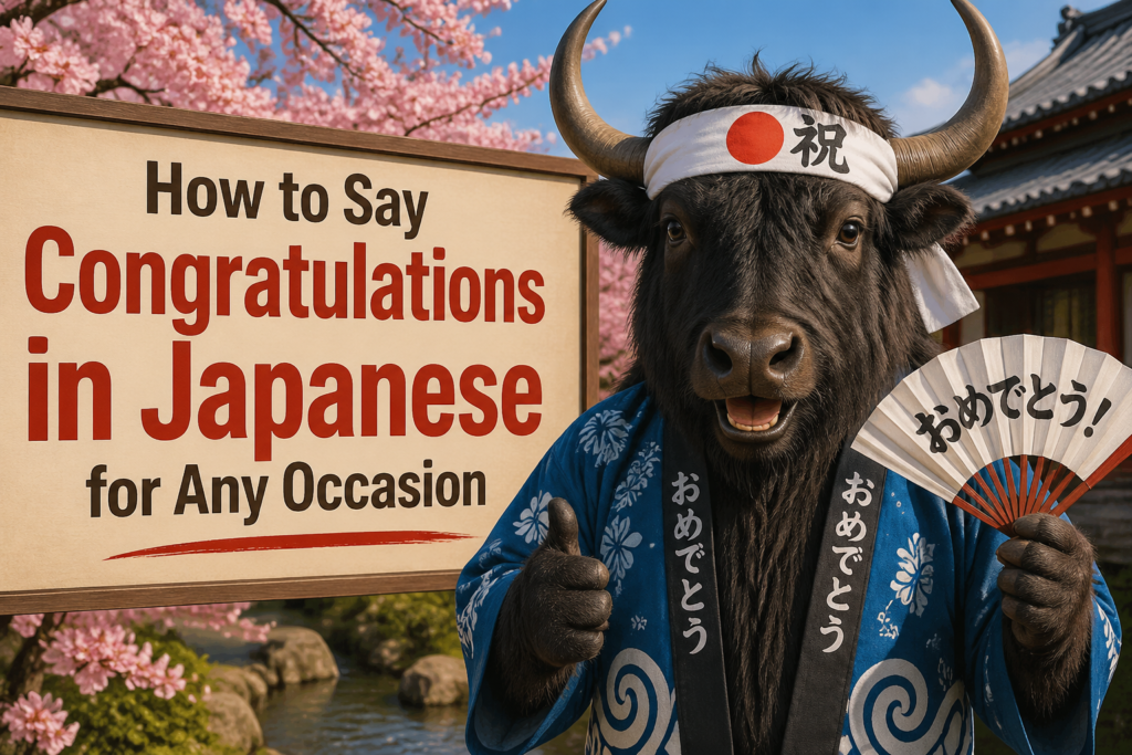 Japanese congratulations expressions for different occasions