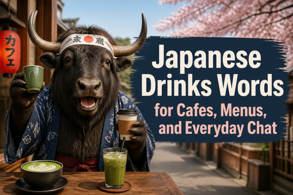 Drinks vocabulary in Japanese for everyday use