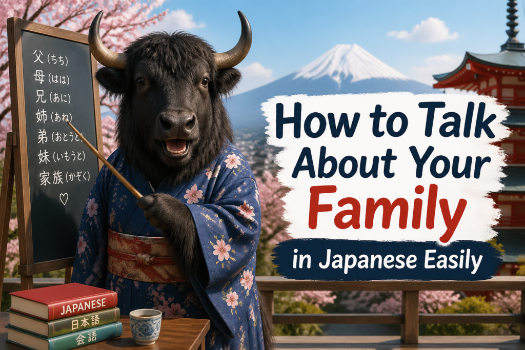 Talking about family in Japanese