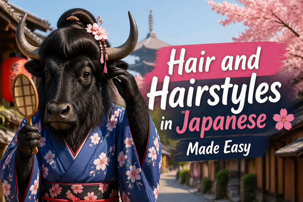 Japanese hair and hairstyle vocabulary examples