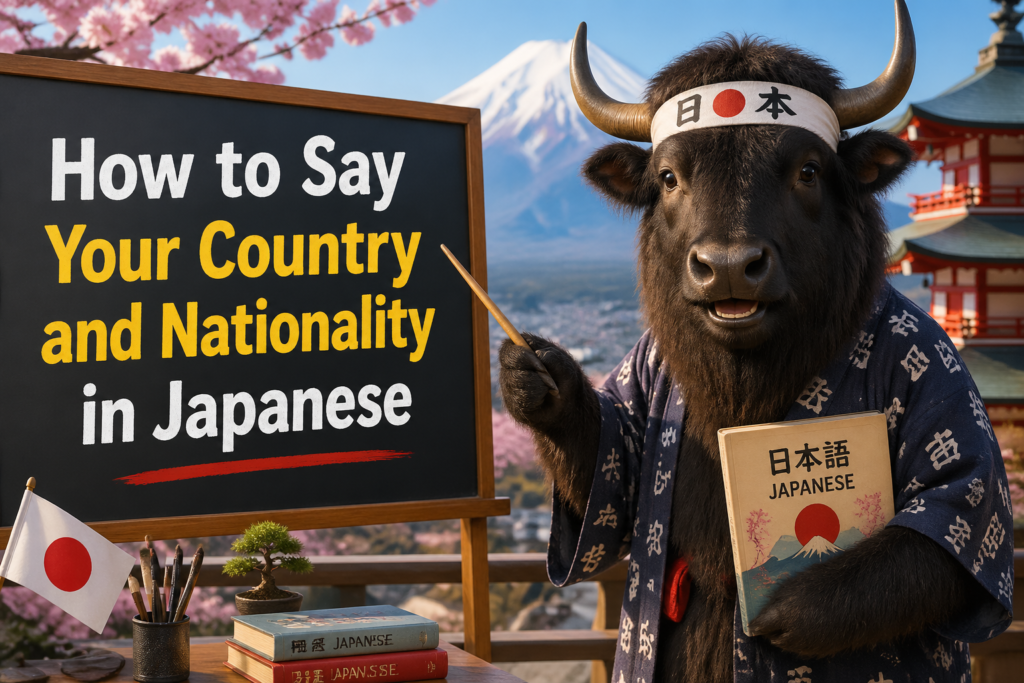 Japanese country and nationality vocabulary worksheet