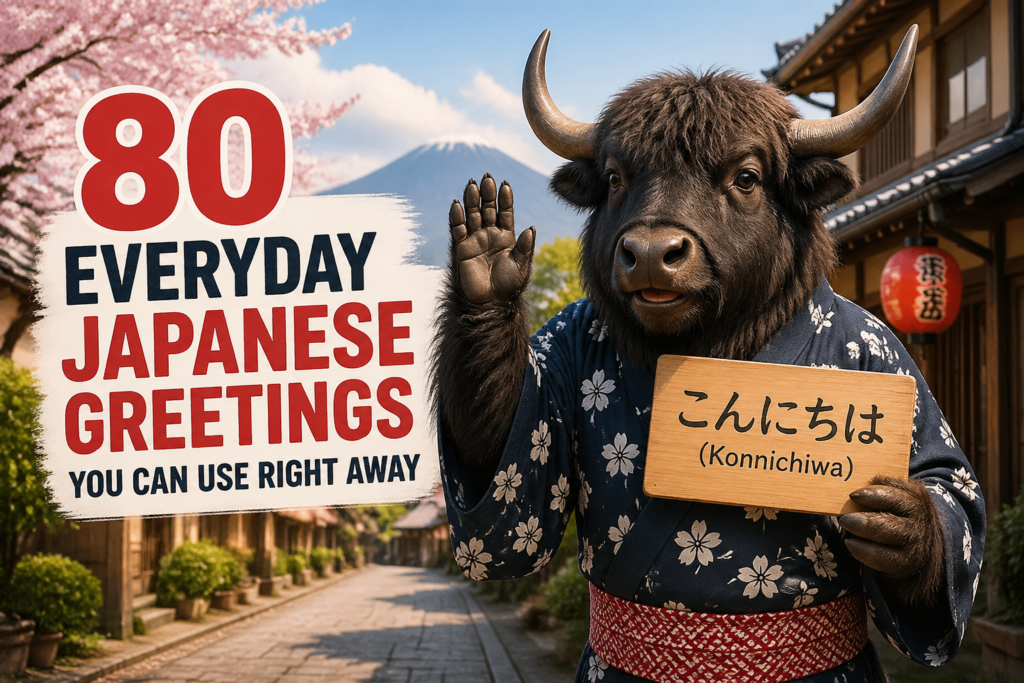 Everyday Japanese greetings